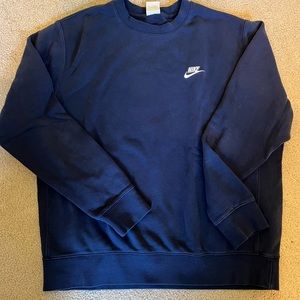 Mens Navy Nike Crewneck Sweatshirt